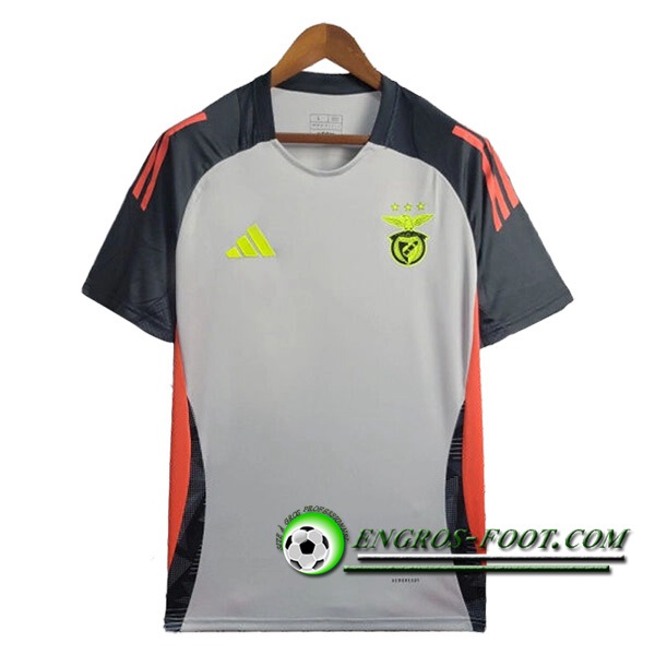 T Shirt Allenamento S.L.Benfica Grigio/Nero/Arancia 2024/2025