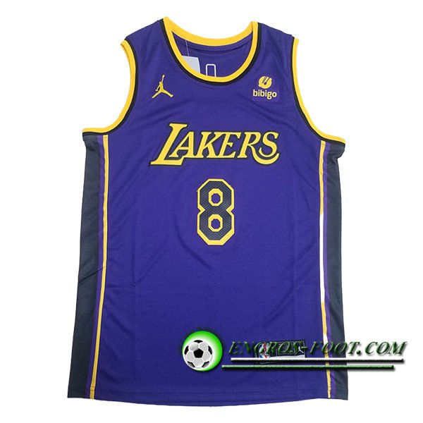 Maglia Los Angeles Lakers (BRYANT #8) 2024/25 Viola/Giallo