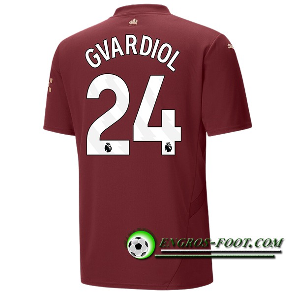 Maglie Calcio Manchester City (GVARDIOL #24) 2024/2025 Terza