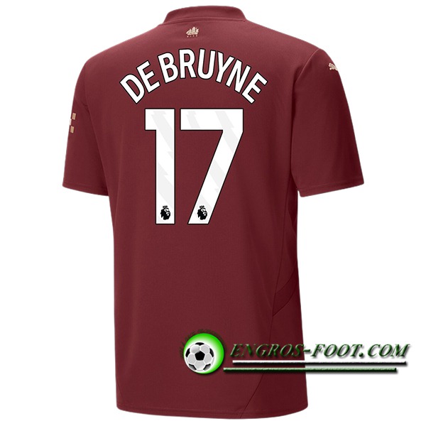 Maglie Calcio Manchester City (DE BRUYNE #17) 2024/2025 Terza