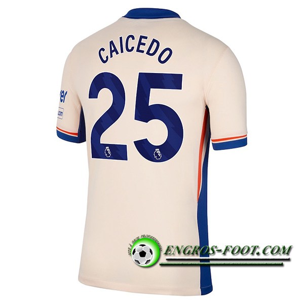 Maglie Calcio Chelsea (CAICEDO #25) 2024/2025 Seconda