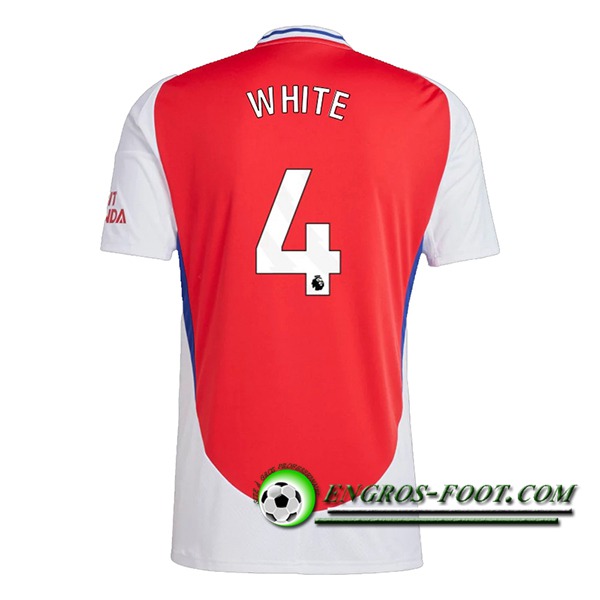 Maglie Calcio Arsenal (WHITE #4) 2024/2025 Prima