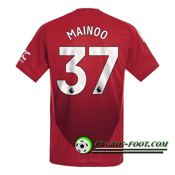 Maglie Calcio Manchester United (MAINOO #37) 2024/2025 Prima