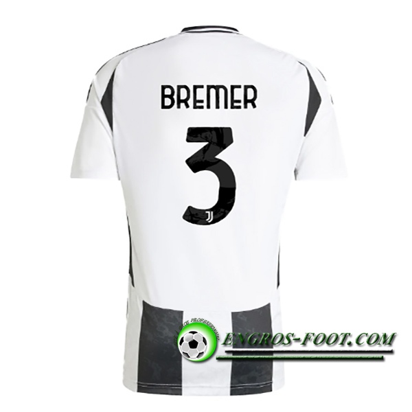 Maglie Calcio Juventus (BREMER #3) 2024/2025 Prima