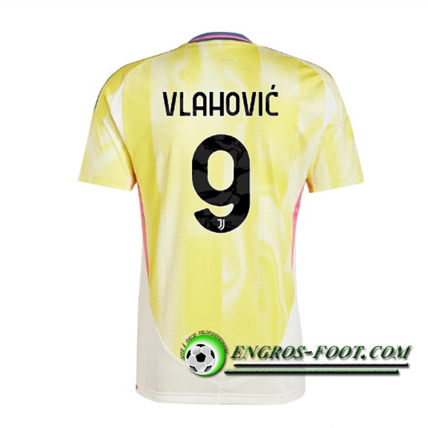 Maglie Calcio Juventus (VLAHOVIC #9) 2024/2025 Seconda