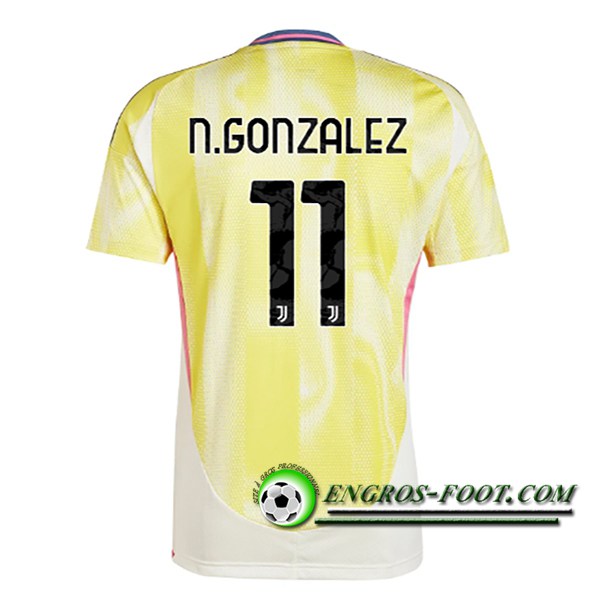 Maglie Calcio Juventus (N.GONZÁLEZ #11) 2024/2025 Seconda