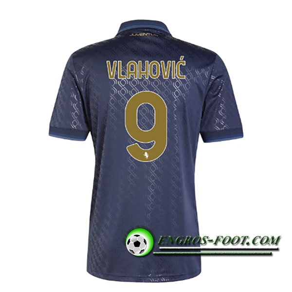 Maglie Calcio Juventus (VLAHOVIC #9) 2024/2025 Terza