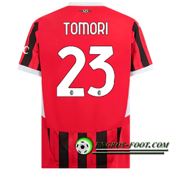 Maglie Calcio AC Milan (TOMORI #23) 2024/2025 Prima