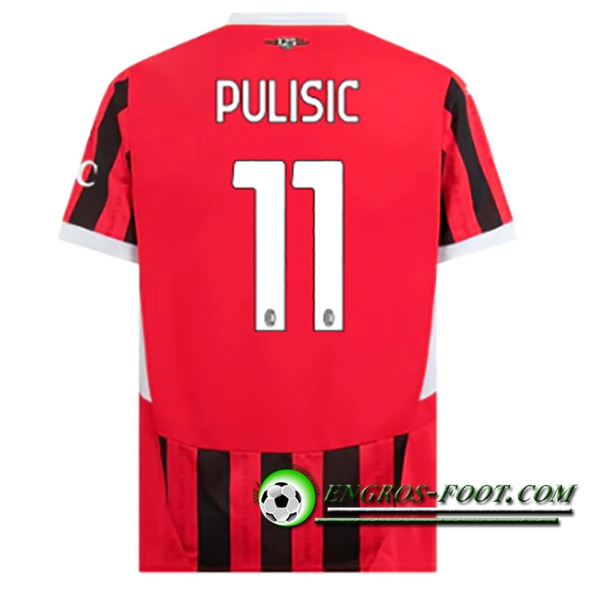 Maglie Calcio AC Milan (PULISIC #11) 2024/2025 Prima