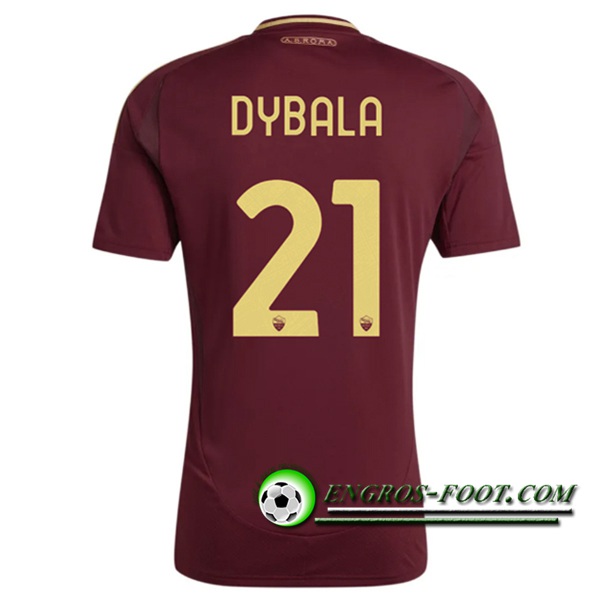 Maglie Calcio AS Roma (DYBALA #21) 2024/2025 Prima