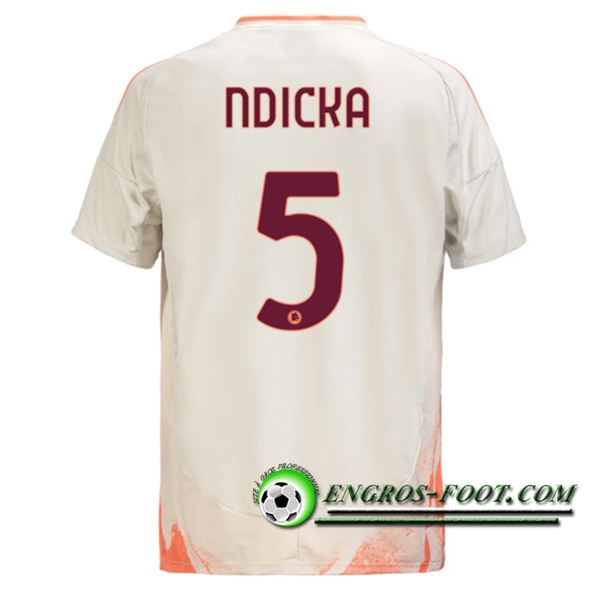 Maglie Calcio AS Roma (NDICKA #5) 2024/2025 Seconda