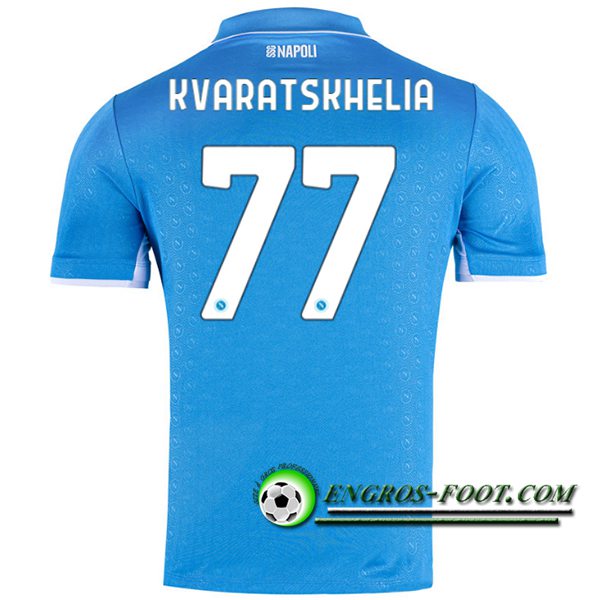 Maglie Calcio SSC Napoli (KVARATSKHELIA #77) 2024/2025 Prima