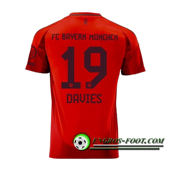 Maglie Calcio Bayern Monaco (DAVIES #19) 2024/2025 Prima