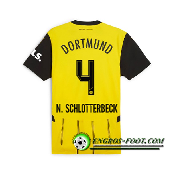 Maglie Calcio Dortmund BVB (N.SCHLOTTERBECK #4) 2024/2025 Prima