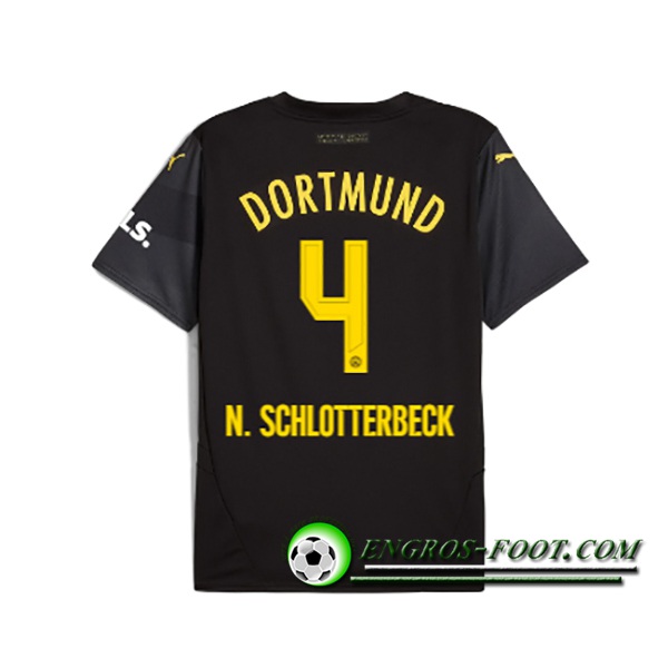 Maglie Calcio Dortmund BVB (N.SCHLOTTERBECK #4) 2024/2025 Seconda