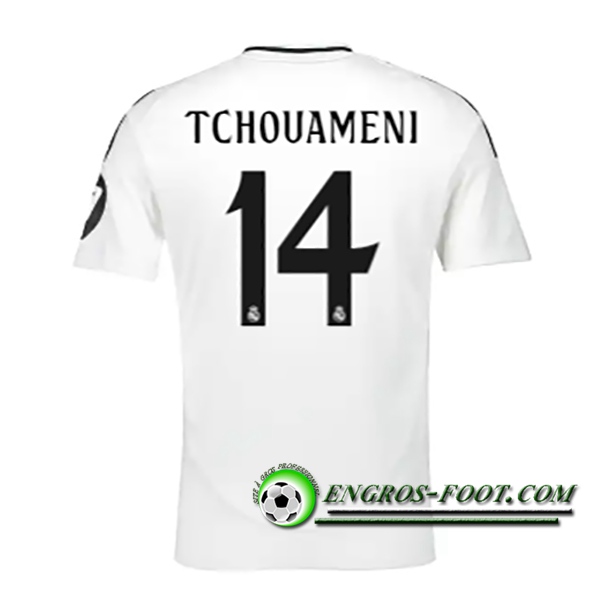 Maglie Calcio Real Madrid (TCHOUAMÉNI #14) 2024/2025 Prima