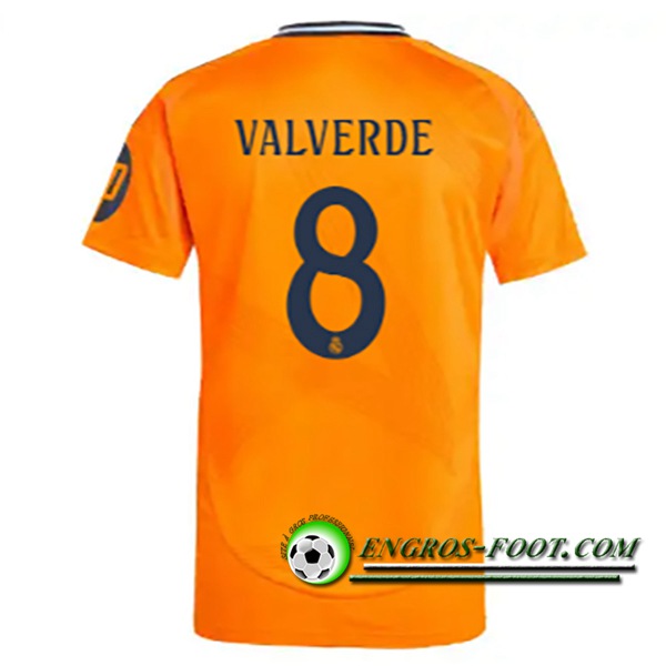 Maglie Calcio Real Madrid (VALVERDE #8) 2024/2025 Seconda