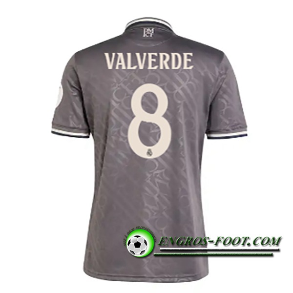 Maglie Calcio Real Madrid (VALVERDE #8) 2024/2025 Terza