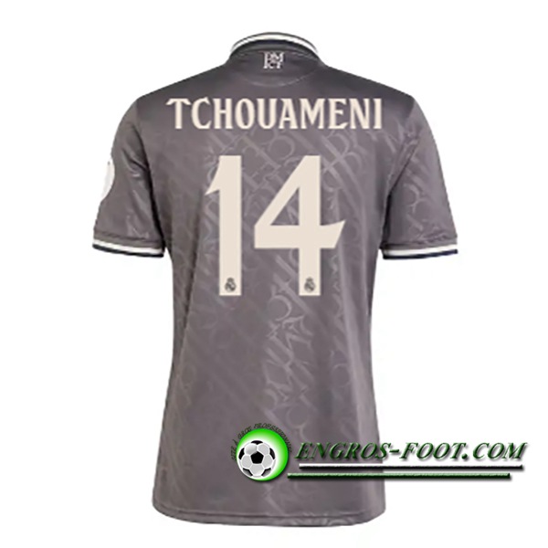 Maglie Calcio Real Madrid (TCHOUAMÉNI #14) 2024/2025 Terza