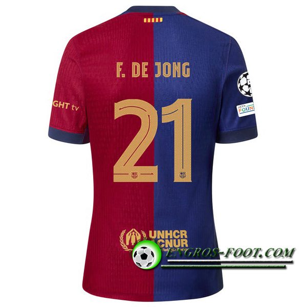 Maglie Calcio Barcelona (F. DE JONG #21) 2024/2025 Prima