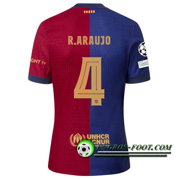 Maglie Calcio Barcelona (R. ARAUJO #4) 2024/2025 Prima