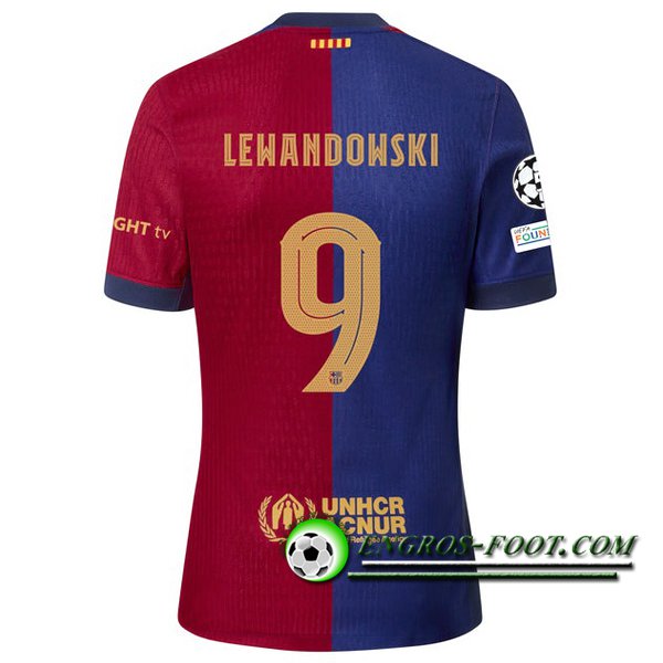 Maglie Calcio Barcelona (LEWANDOWSKI #9) 2024/2025 Prima