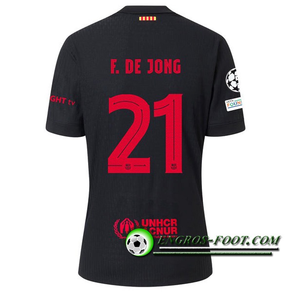 Maglie Calcio Barcelona (F. DE JONG #21) 2024/2025 Seconda