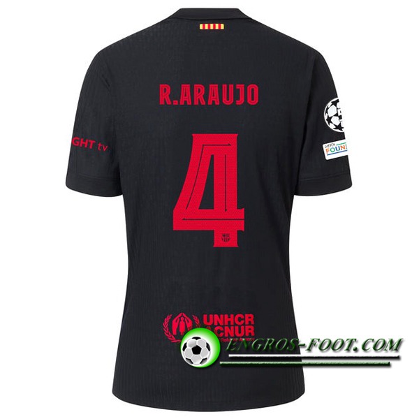 Maglie Calcio Barcelona (R. ARAUJO #4) 2024/2025 Seconda