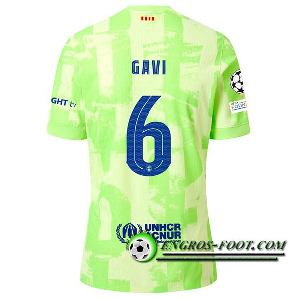 Maglie Calcio Barcelona (GAVI #6) 2024/2025 Terza