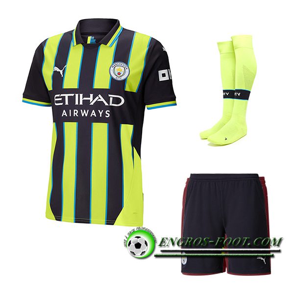 Ensemble Maillot Manchester City Exterieur (Short + Chaussettes) 2024/2025