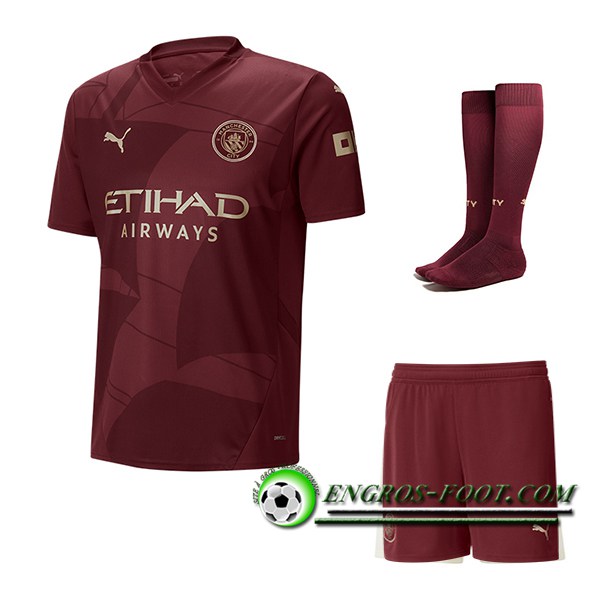 Ensemble Maillot Manchester City Third (Short + Chaussettes) 2024/2025