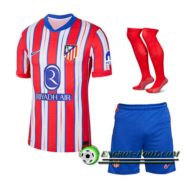 Ensemble Maillot Atletico Madrid Domicile (Short + Chaussettes) 2024/2025