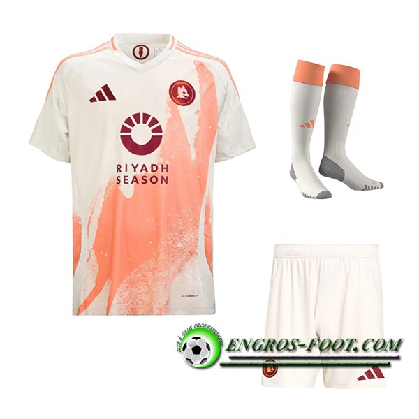 Ensemble Maillot AS Rome Exterieur (Short + Chaussettes) 2024/2025