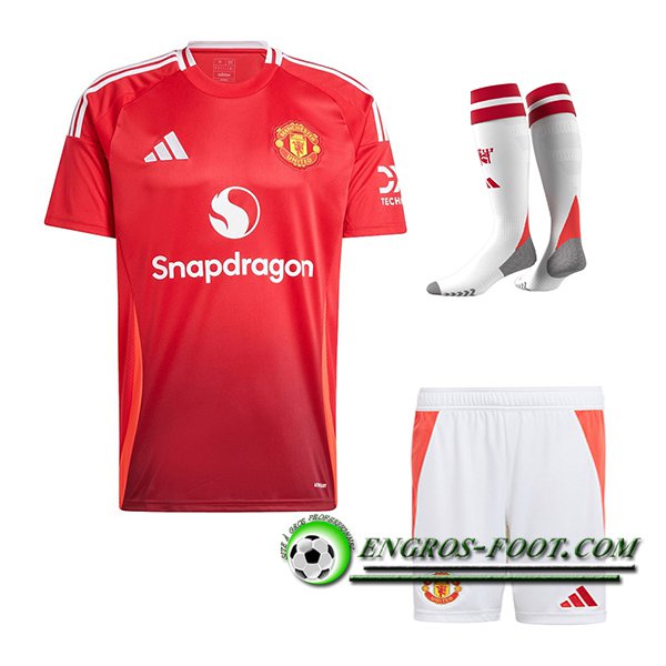 Ensemble Maillot Manchester United Domicile (Short + Chaussettes) 2024/2025