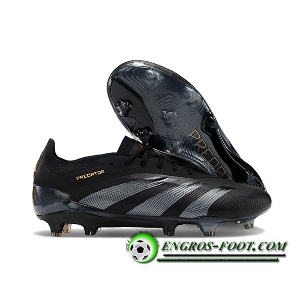 Adidas Scarpe Da Calcio Predator Elite FG Nero/Grigio -04