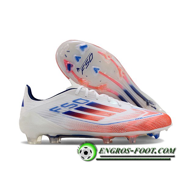 Adidas Scarpe Da Calcio F50 ELITE FG Bianco/Arancia/Blu -02