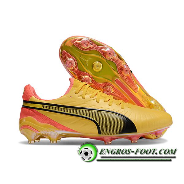 PUMA Scarpe Da Calcio KING FG/AG Giallo/Arancia/Nero