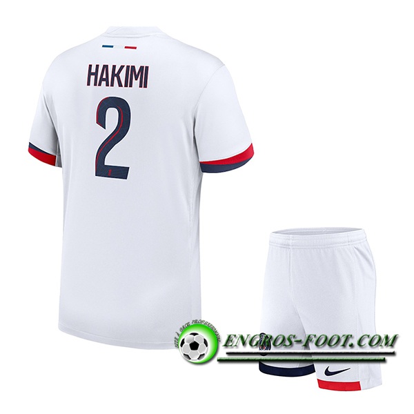 Maglie Calcio PSG (HAKIMI #2) Bambino 2024/2025 Seconda