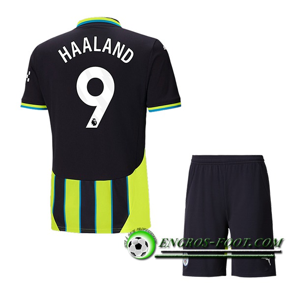 Maglie Calcio Manchester City (HAALAND #9) Bambino 2024/2025 Seconda