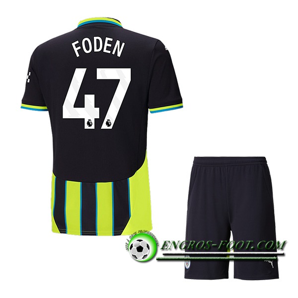 Maglie Calcio Manchester City (FODEN #47) Bambino 2024/2025 Seconda