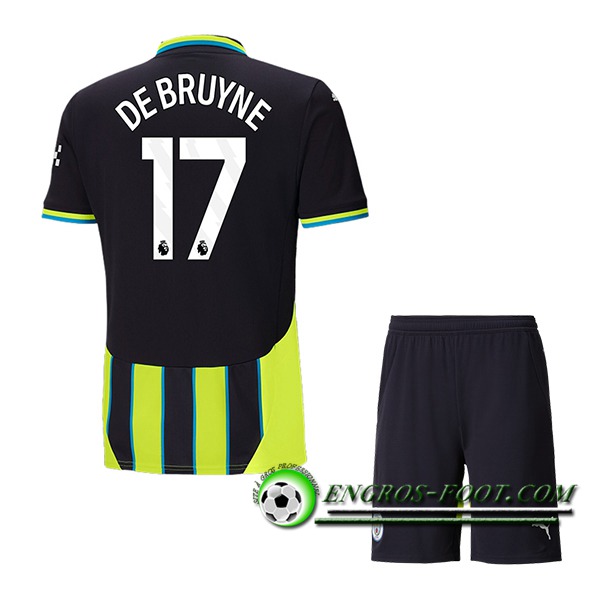 Maglie Calcio Manchester City (DE BRUYNE #17) Bambino 2024/2025 Seconda