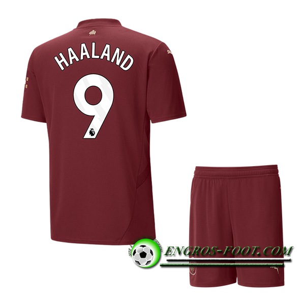 Maglie Calcio Manchester City (HAALAND #9) Bambino 2024/2025 Terza