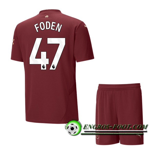 Maglie Calcio Manchester City (FODEN #47) Bambino 2024/2025 Terza