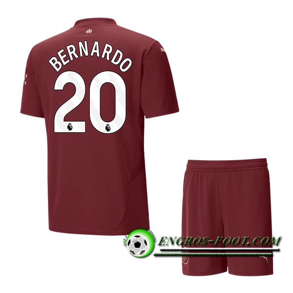 Maglie Calcio Manchester City (BERNARDO #20) Bambino 2024/2025 Terza