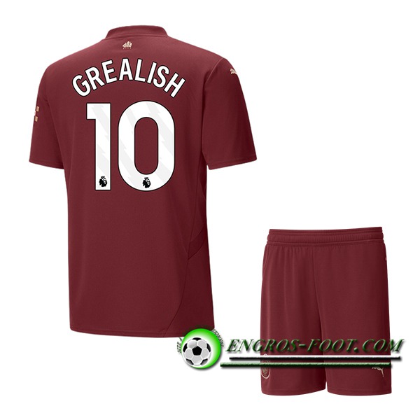 Maglie Calcio Manchester City (GREALISH #10) Bambino 2024/2025 Terza