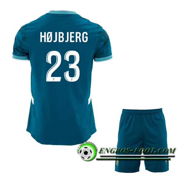 Maglie Calcio Marsiglia (HØJBJERG #23) Bambino 2024/2025 Seconda