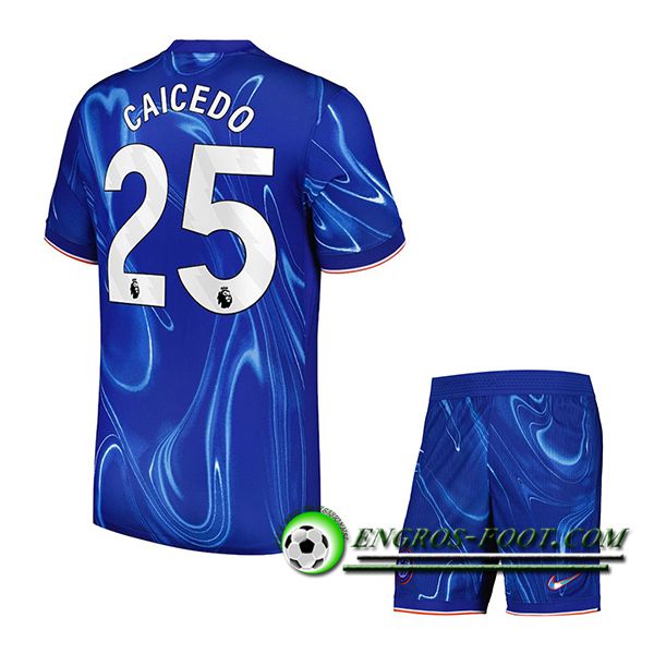 Maglie Calcio Chelsea (CAICEDO #25) Bambino 2024/2025 Prima