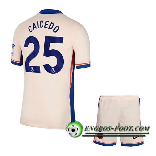 Maglie Calcio Chelsea (CAICEDO #25) Bambino 2024/2025 Seconda