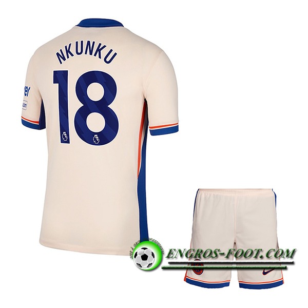 Maglie Calcio Chelsea (NKUNKU #18) Bambino 2024/2025 Seconda