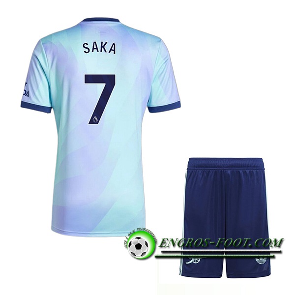 Maglie Calcio Arsenal (SAKA #7) Bambino 2024/2025 Terza